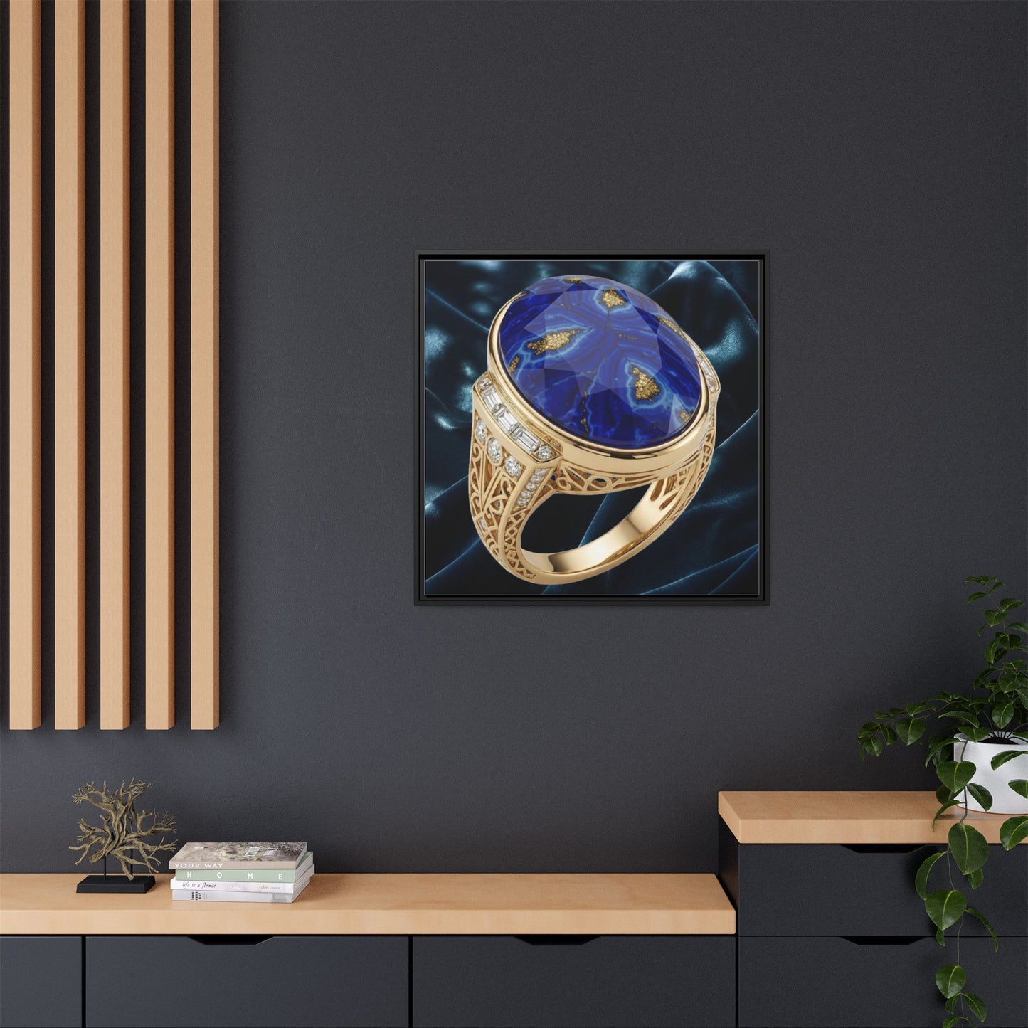Lapis Nocturne Radiance Canvas