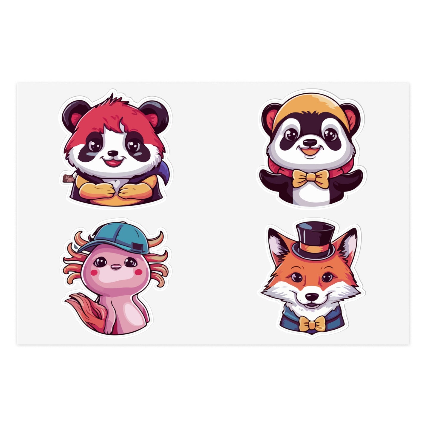 Dapper Animal Pals Sticker Sheet