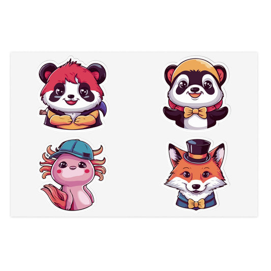 Dapper Animal Pals Sticker Sheet