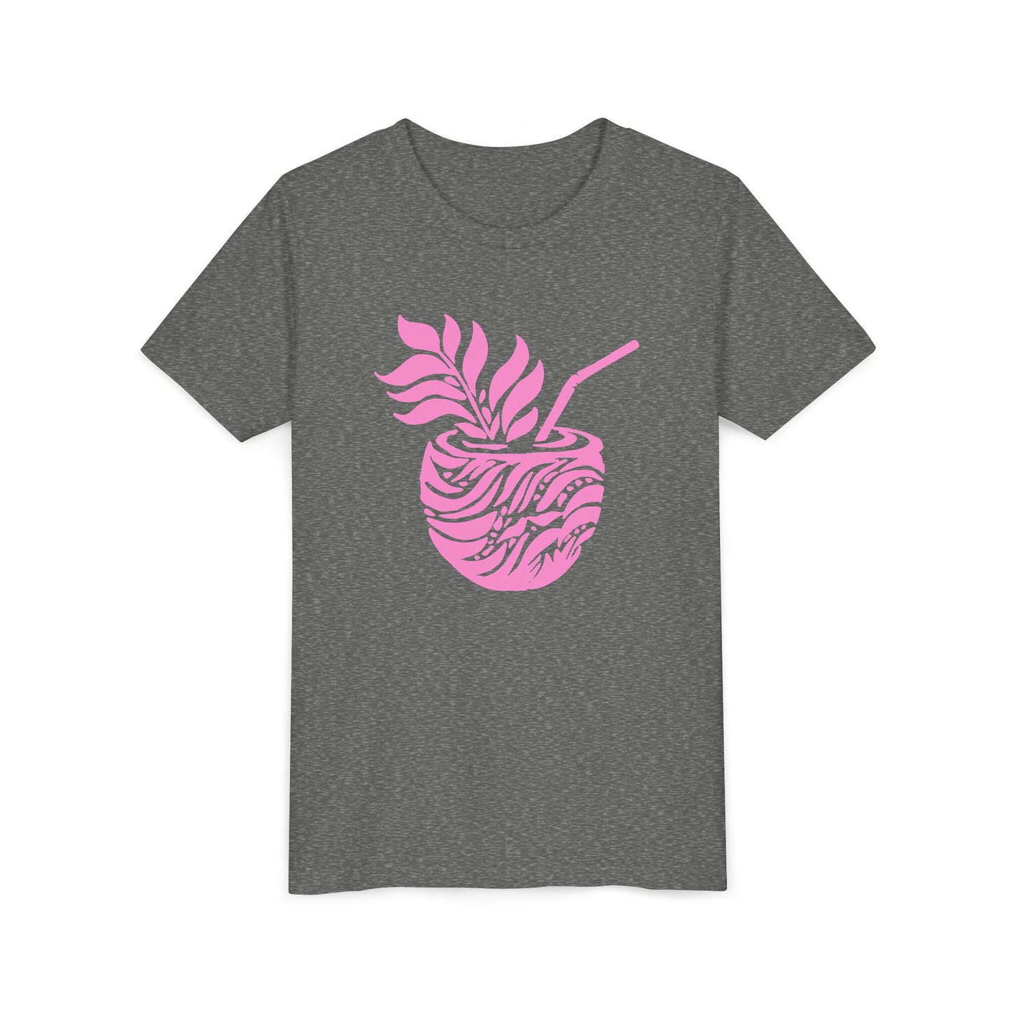 Youth Pink Aloha Drink Tee