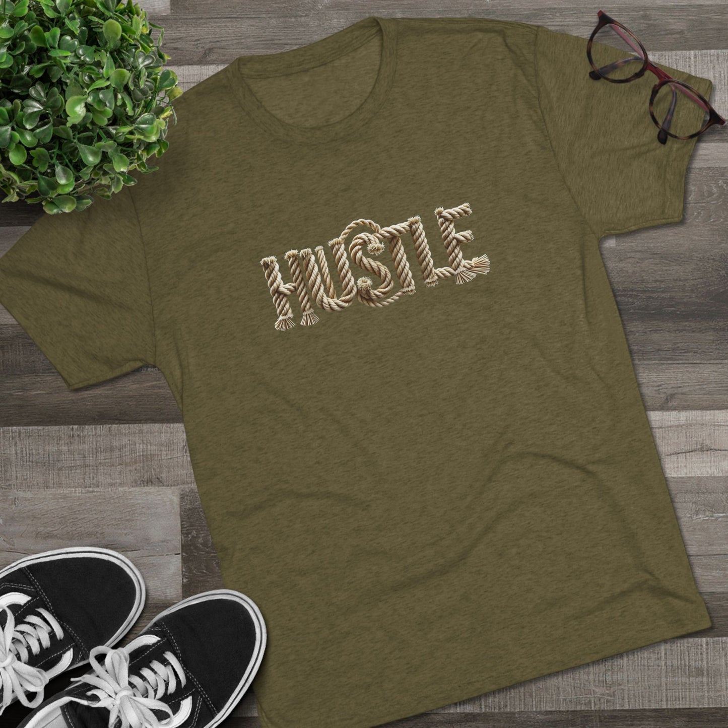 Hustle Rope Typography Men’s Tee