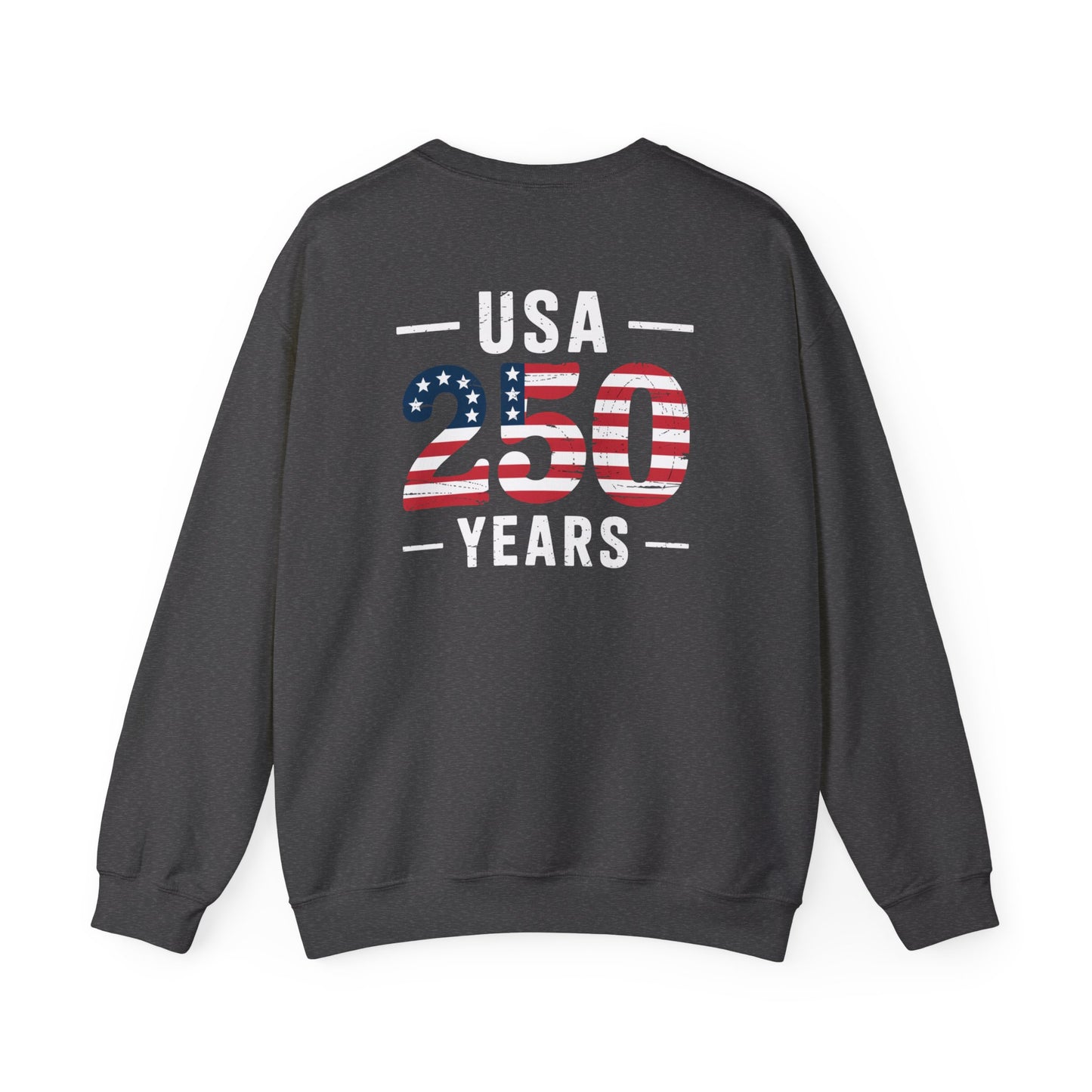 USA 250 Years Patriotic Crewneck Sweatshirt