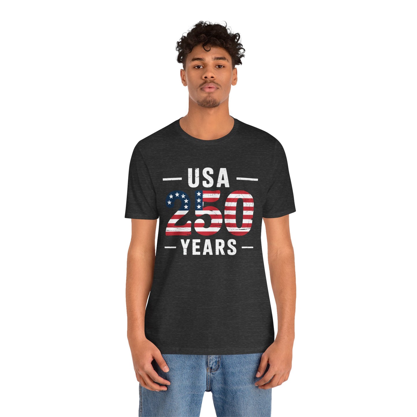 USA 250 Years Patriotic Flag T-Shirt