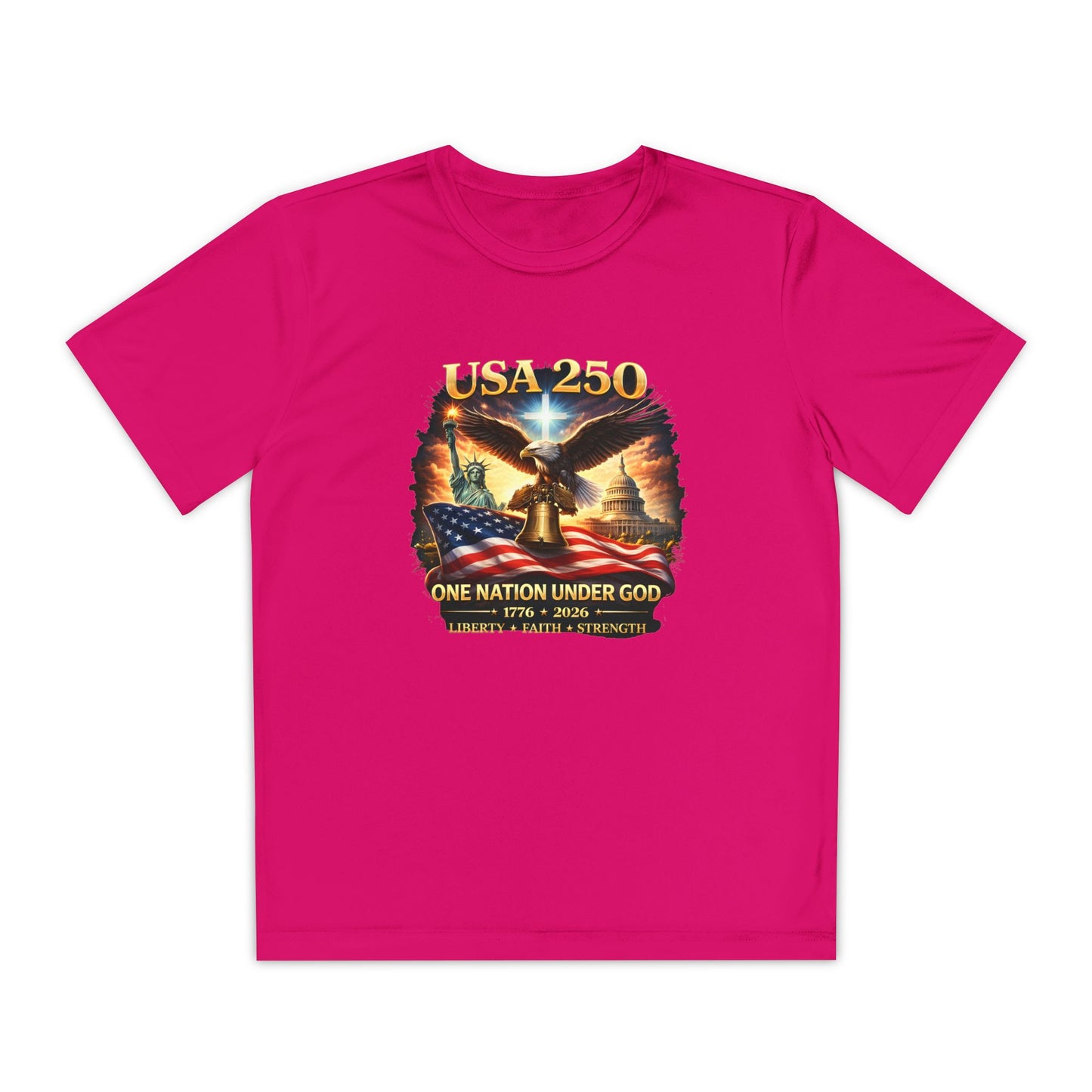 USA 250 Youth Patriotic Graphic Tee