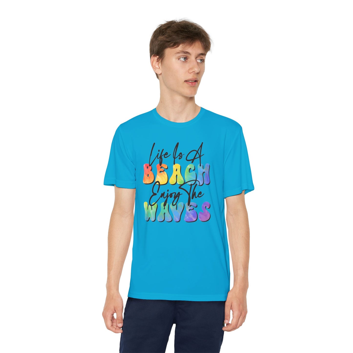 Youth Beach Waves Graphic Tee