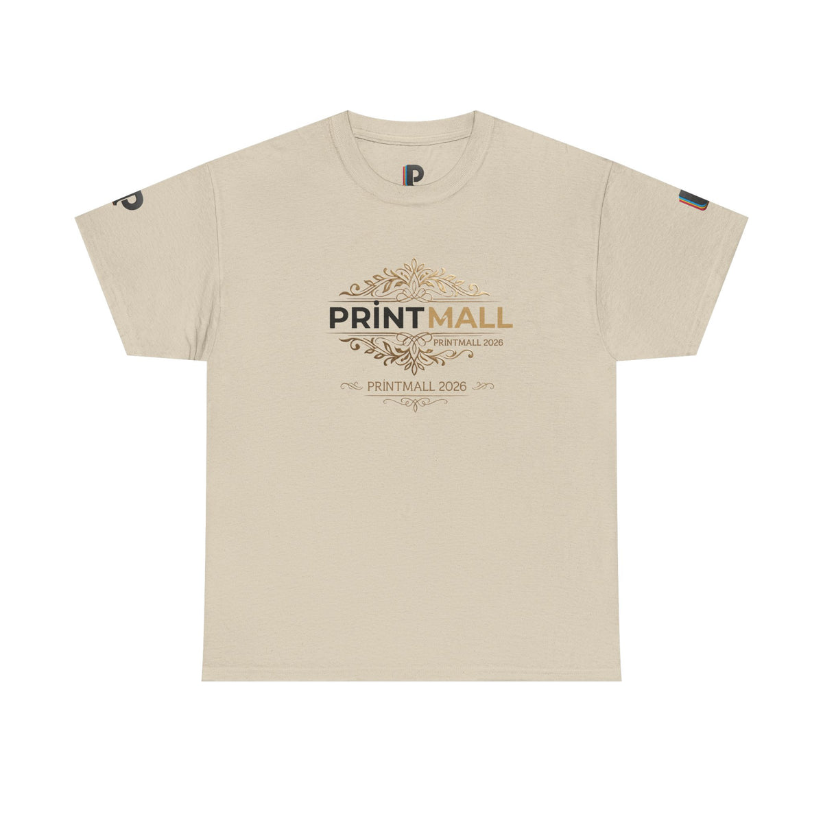 PrintMall Flourished Yearmark Cotton Tee
