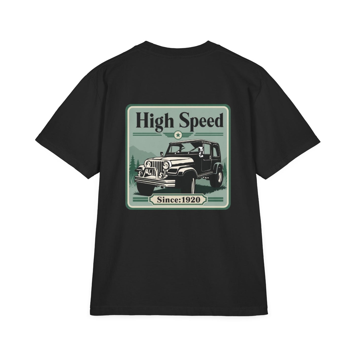 High Speed Vintage 4x4 Graphic Drop-Shoulder T-Shirt