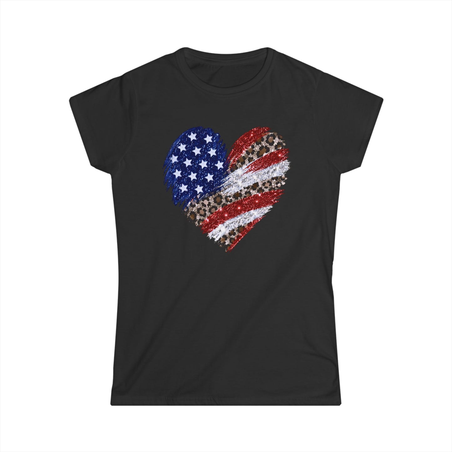 Patriotic Heart Graphic T-Shirt