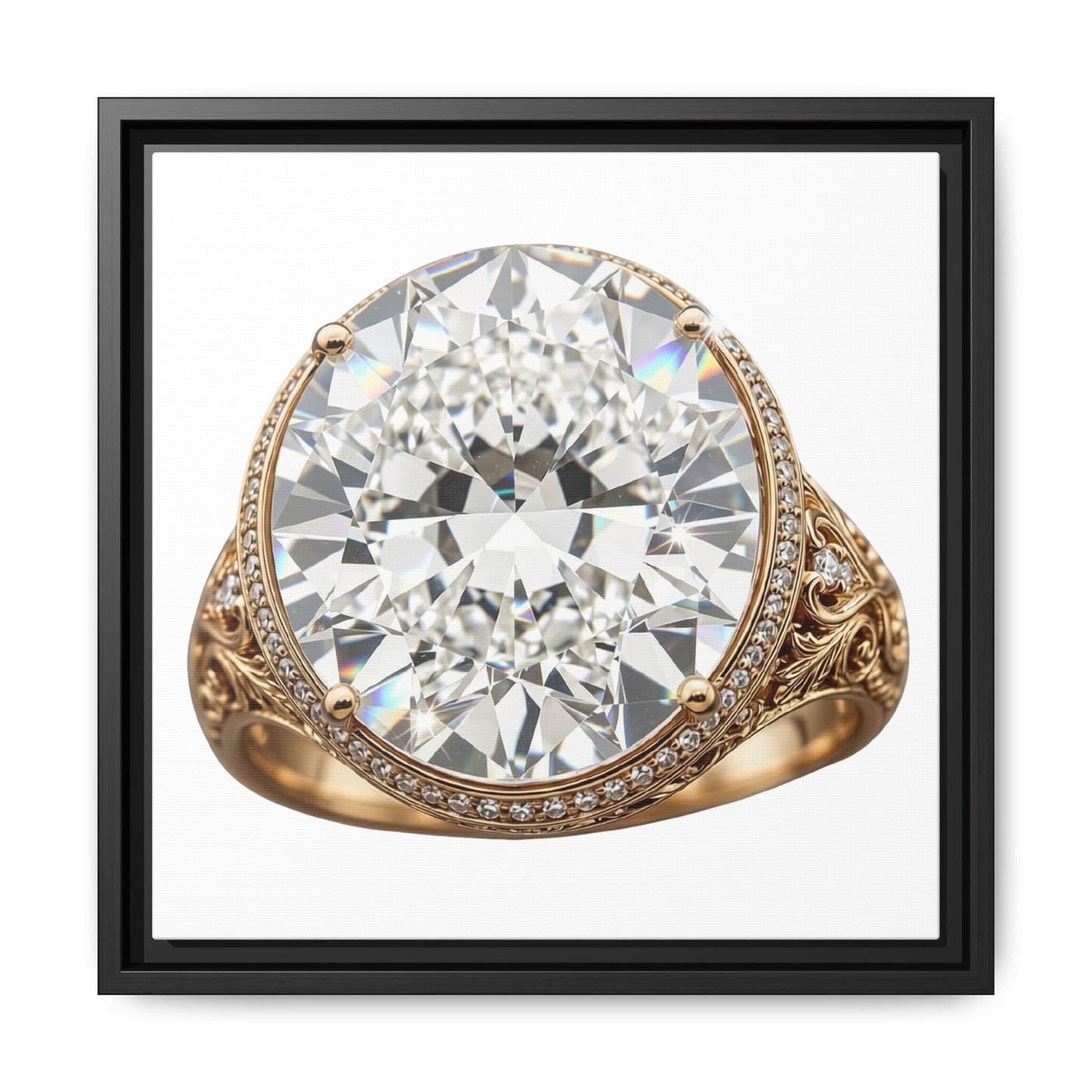 Brilliant Cut Ring Canvas Print