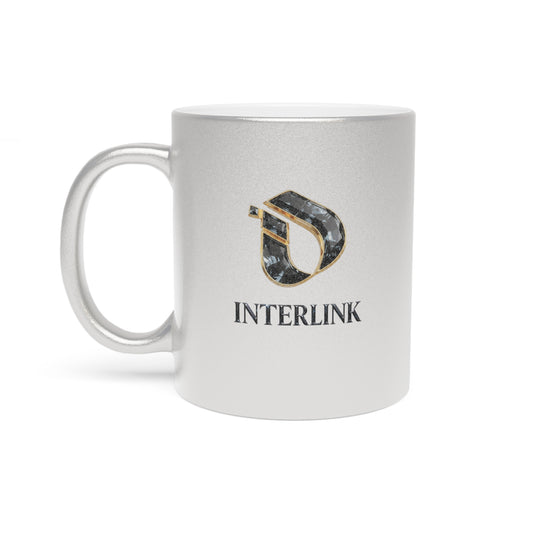 Black Diamond Interlink Metallic-Finish 11oz Ceramic Mug