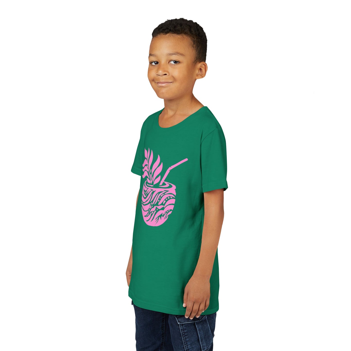 Youth Pink Aloha Drink Tee