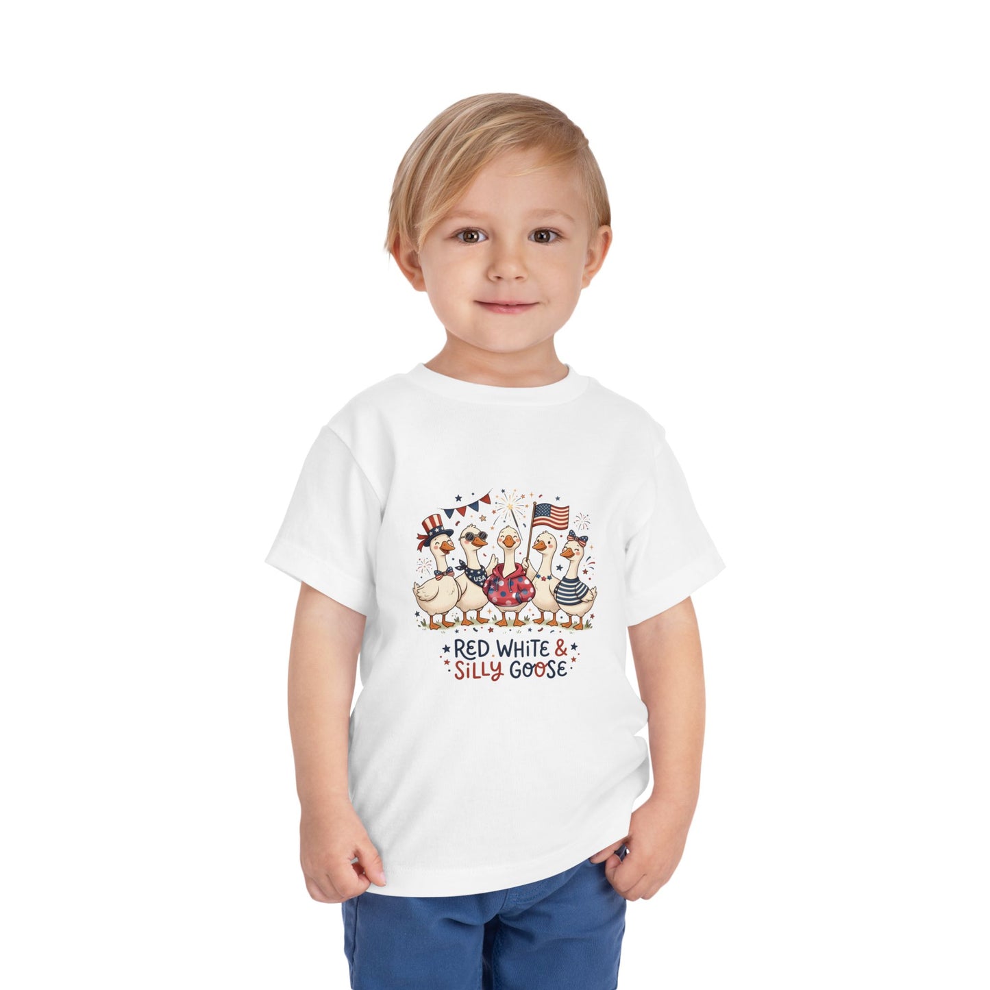 Red White & Silly Goose Toddler T-Shirt