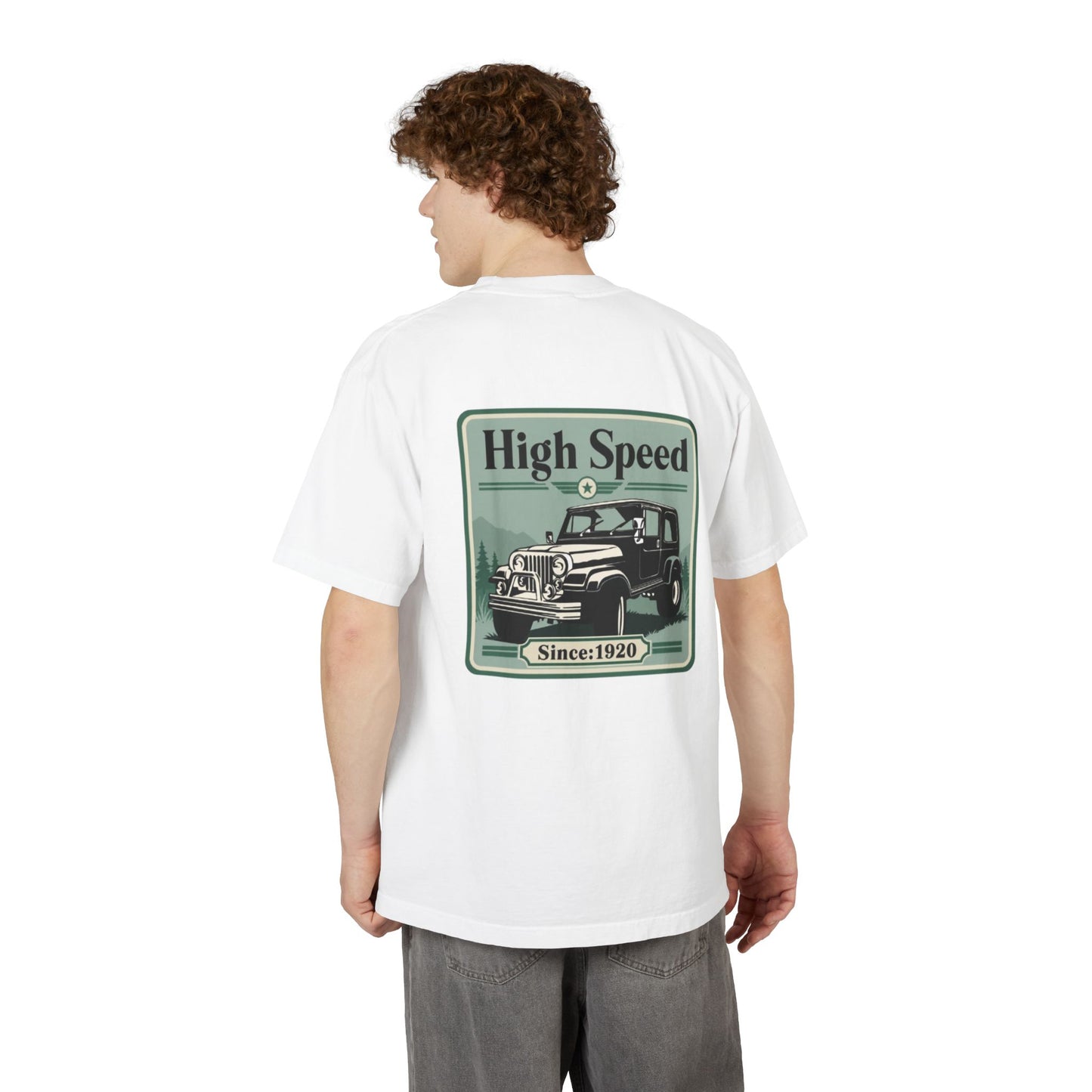 High Speed Vintage 4x4 Graphic Drop-Shoulder T-Shirt