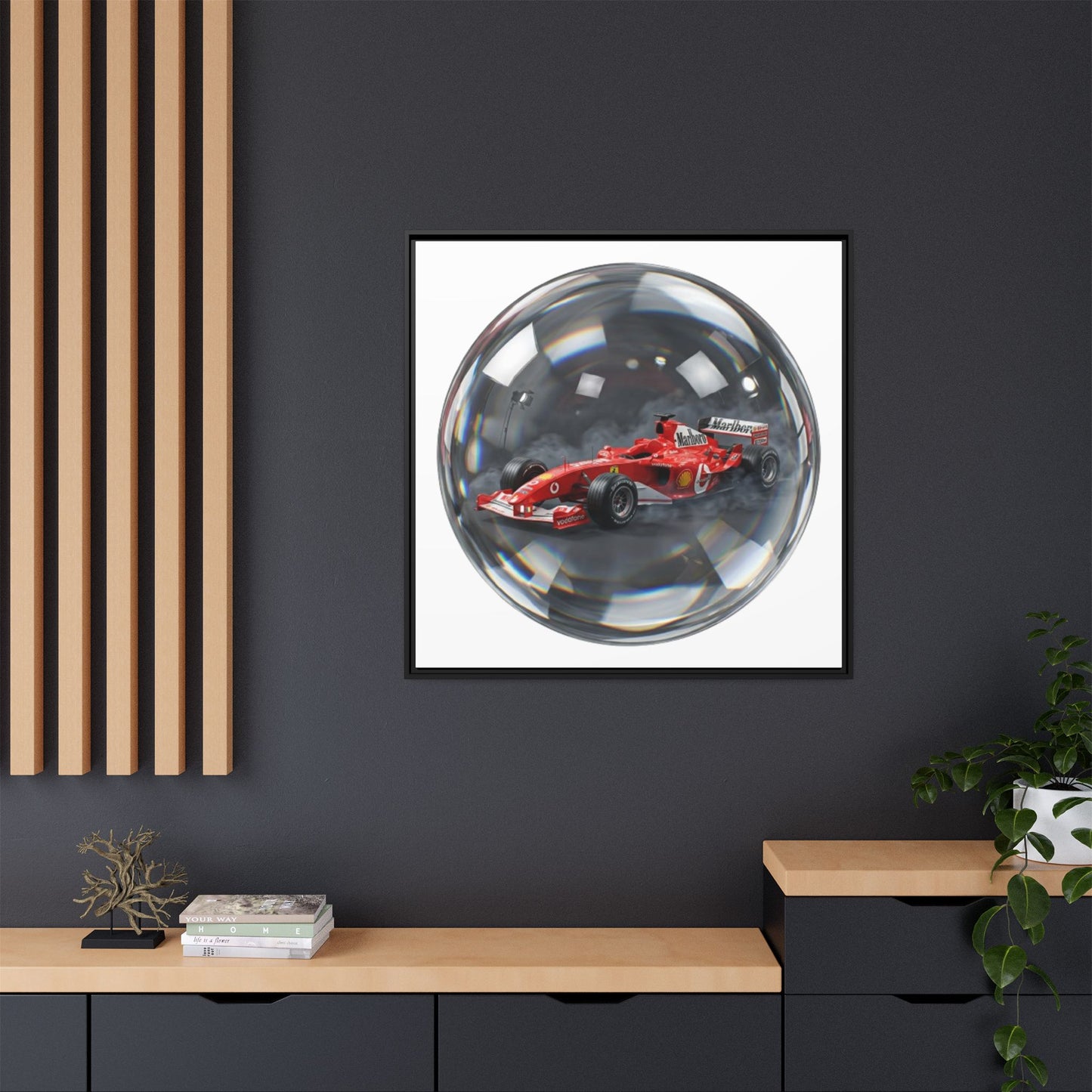 Velocity Sphere Framed Canvas