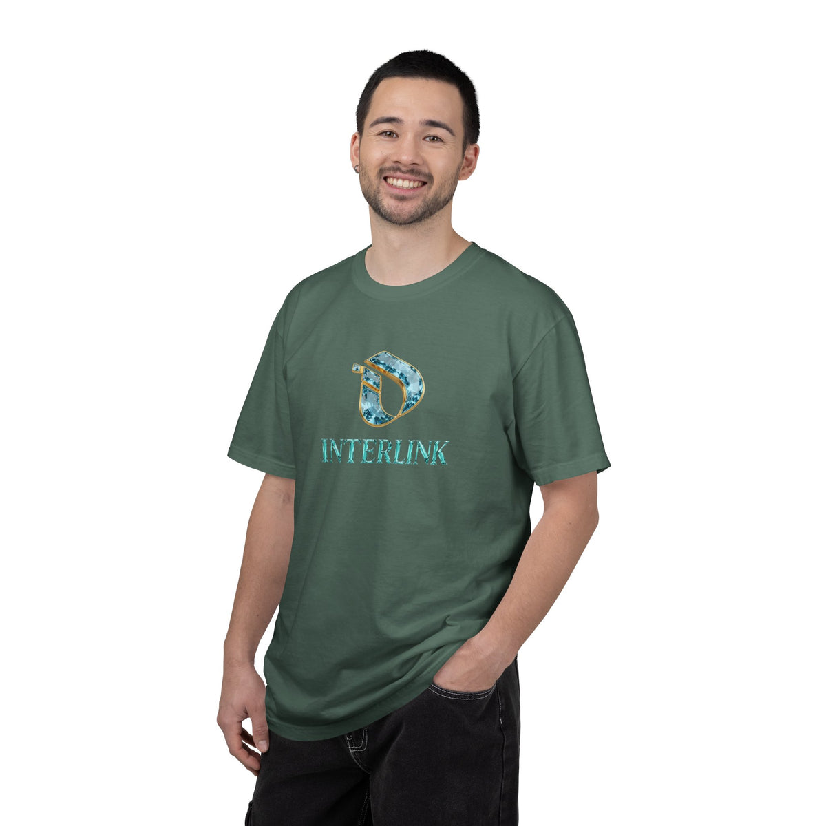 Gemstone Pattern Interlink Heavyweight Cotton Tee