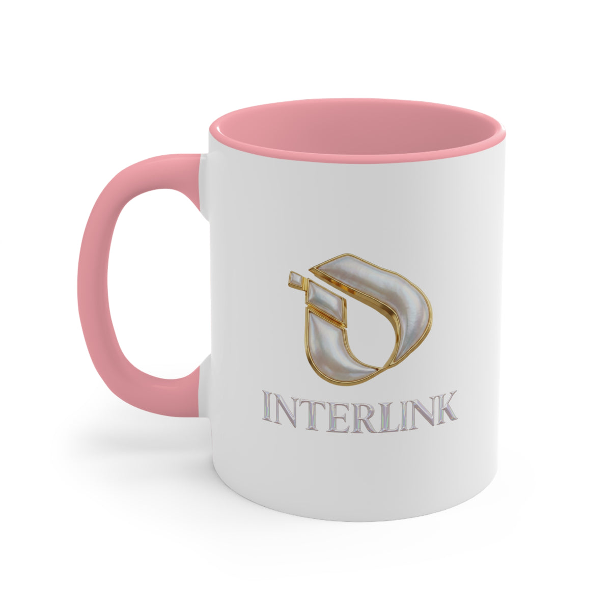 Pearl Glow Interlink Color Accent Ceramic Mug