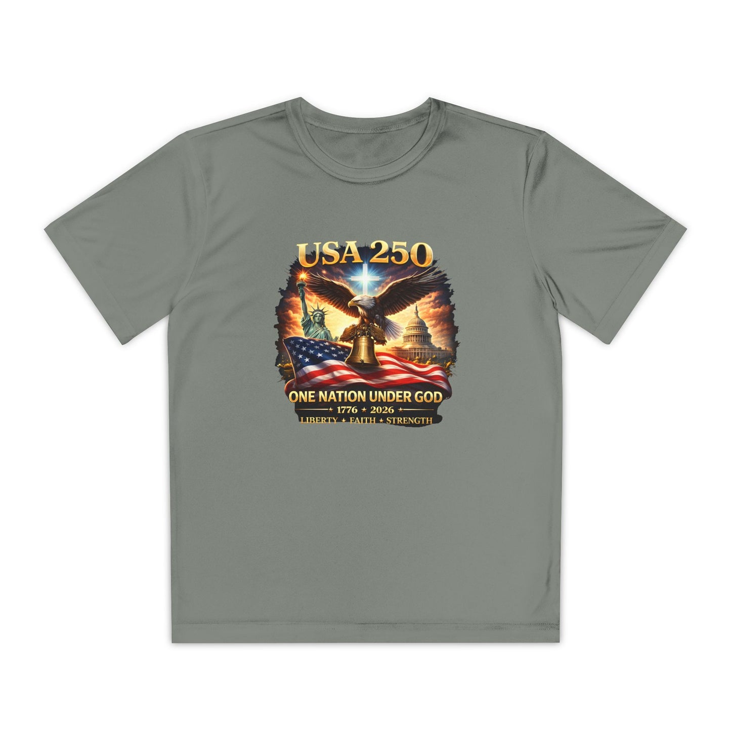 USA 250 Youth Patriotic Graphic Tee