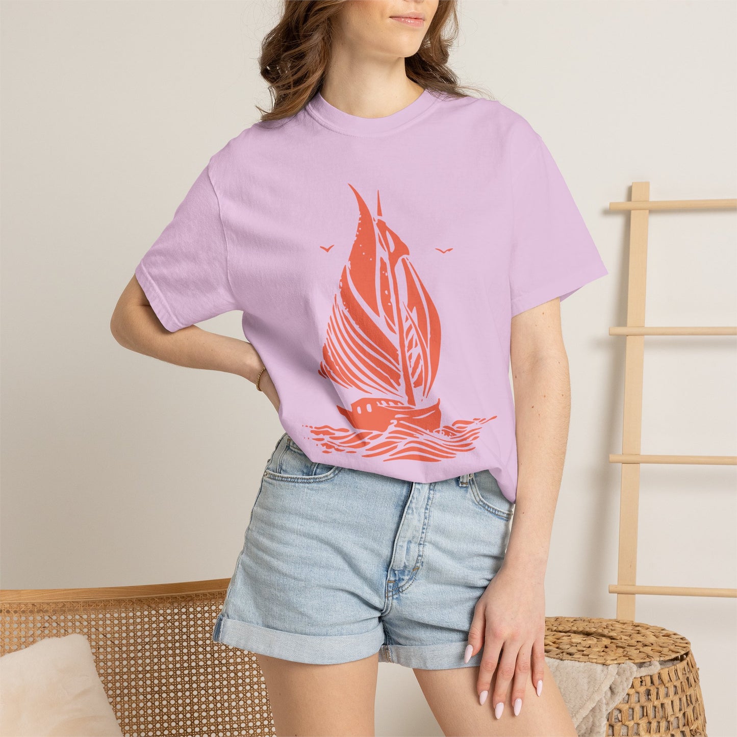 Nautical Sailboat Graphic T-Shirt