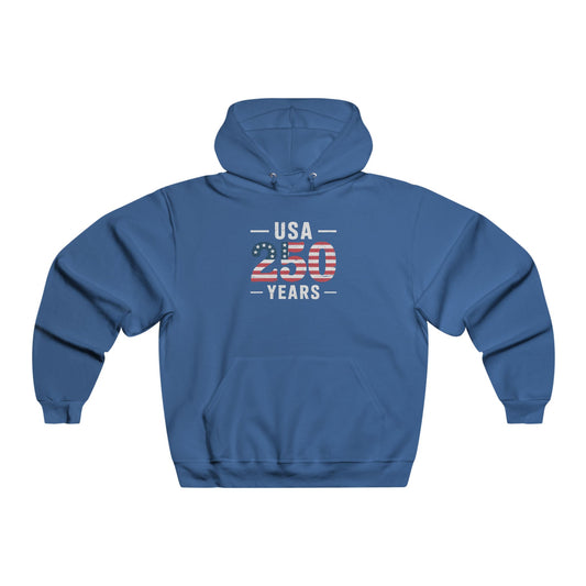 USA 250 Years Patriotic Flag Hoodie