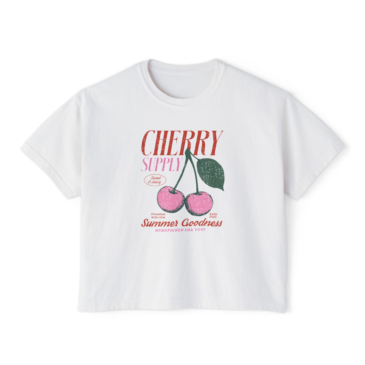Cherry Graphic Women's Boxy Tee