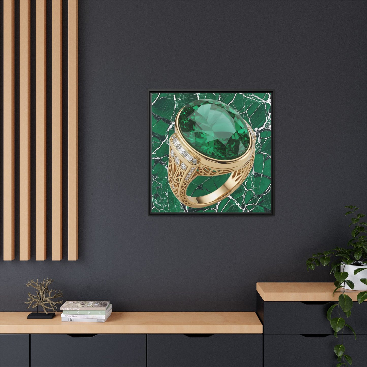 Verdant Emerald Ring Canvas