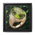 Peridot Verdant Glow Ring Canvas