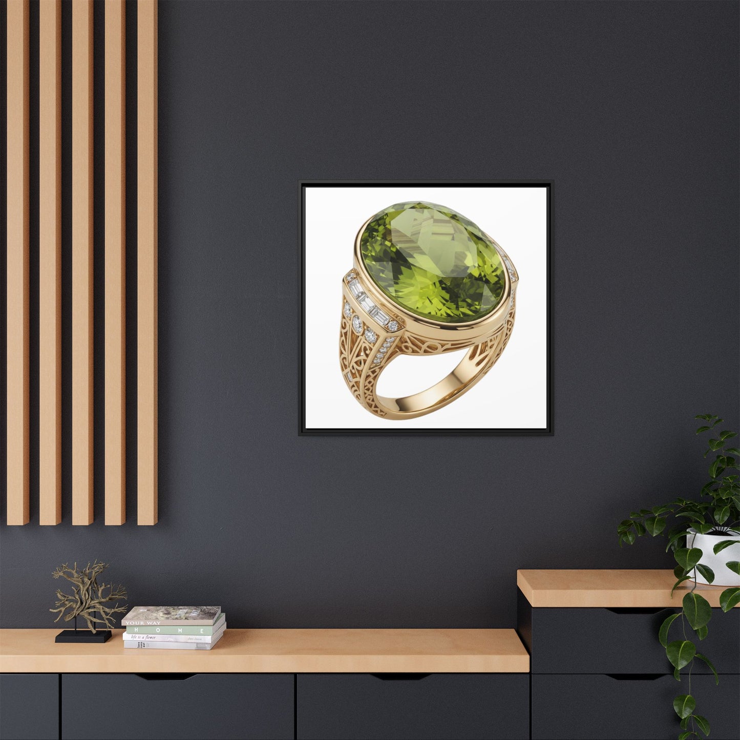 Verdant Oval Peridot Wall Art