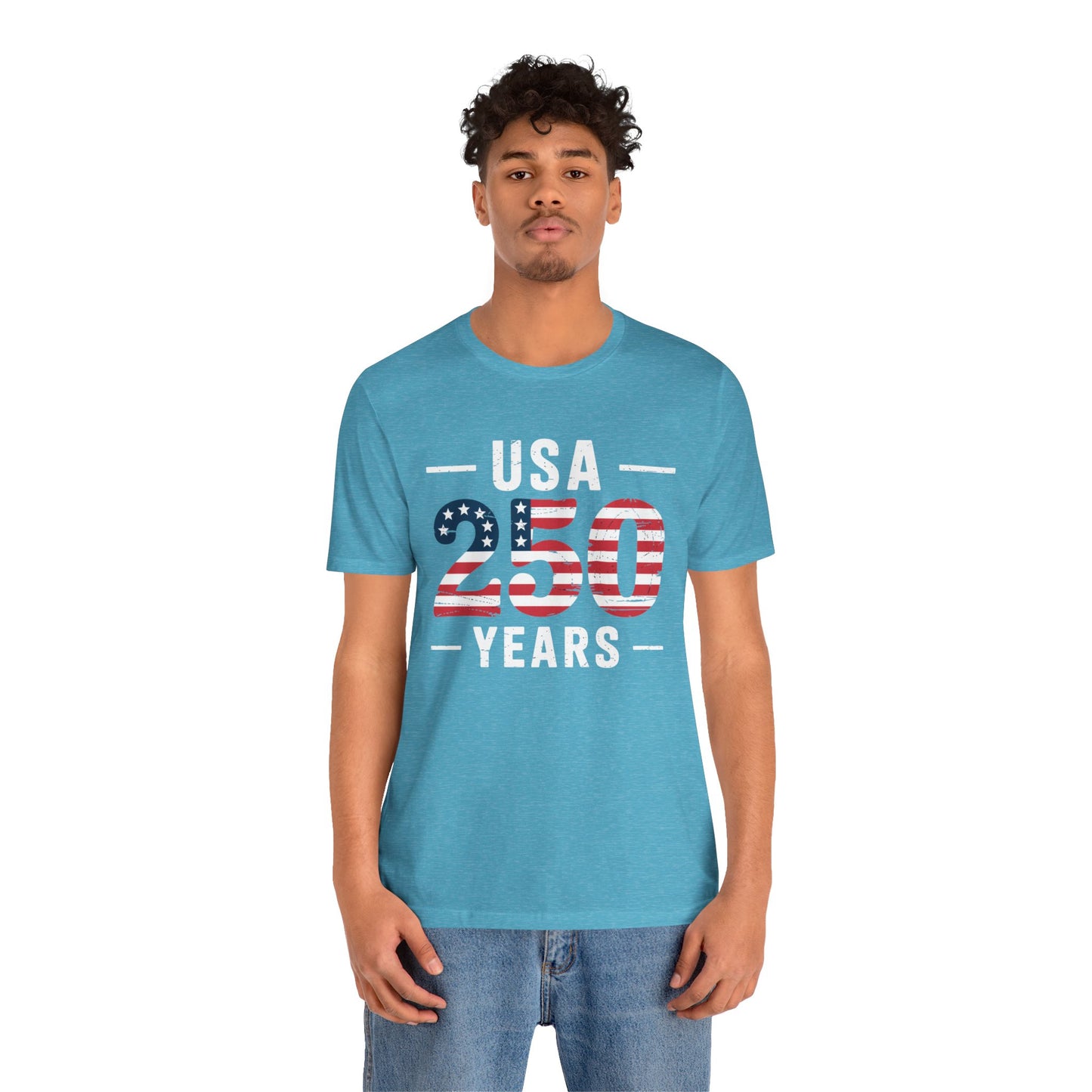 USA 250 Years Patriotic Flag T-Shirt