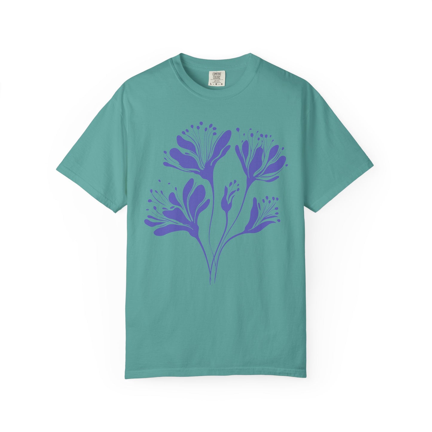 Purple Floral Graphic T-Shirt