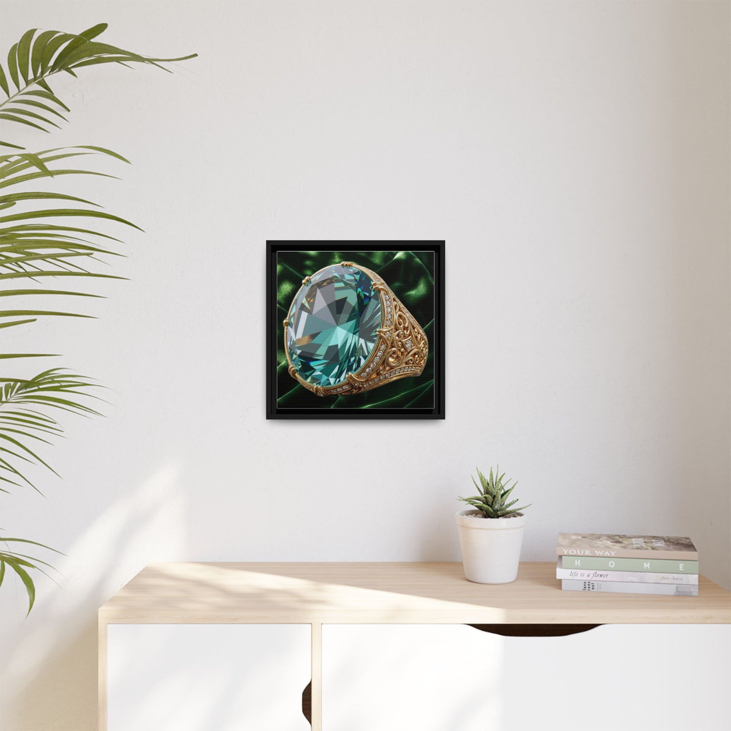 Sculpted Tourmaline Canvas