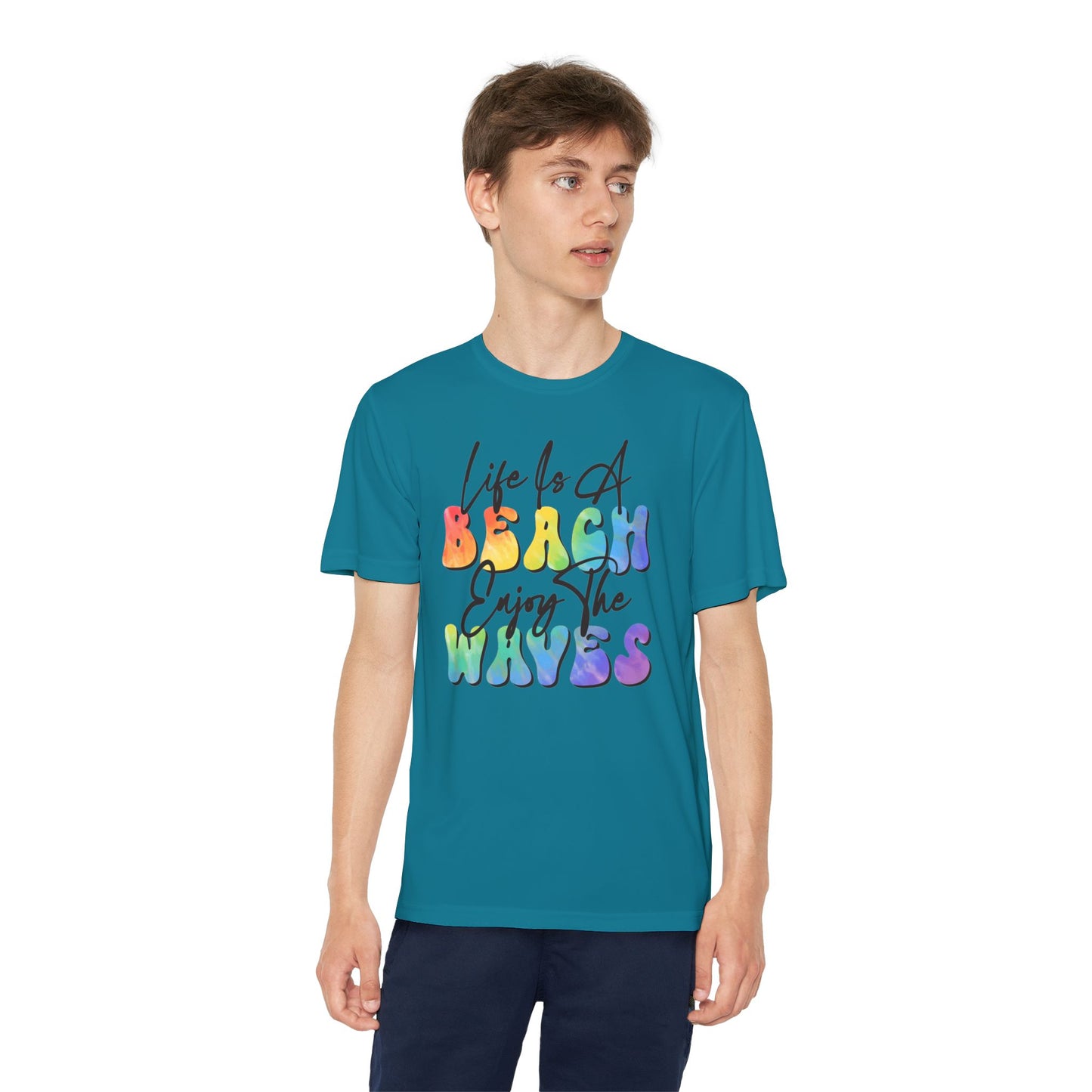 Youth Beach Waves Graphic Tee