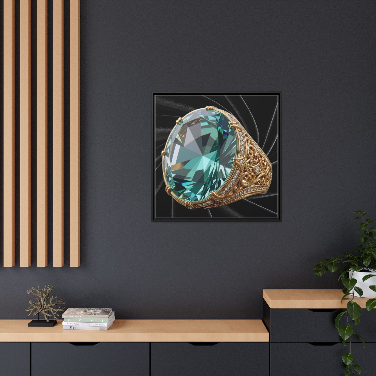 Silken Tourmaline Canvas