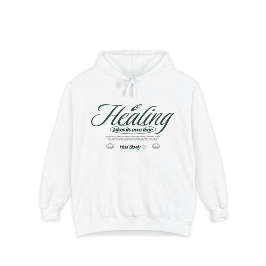 Healing Graphic Garment-Dyed Hoodie