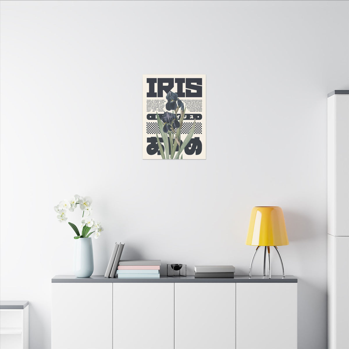 Iris Botanical Matte Canvas Print