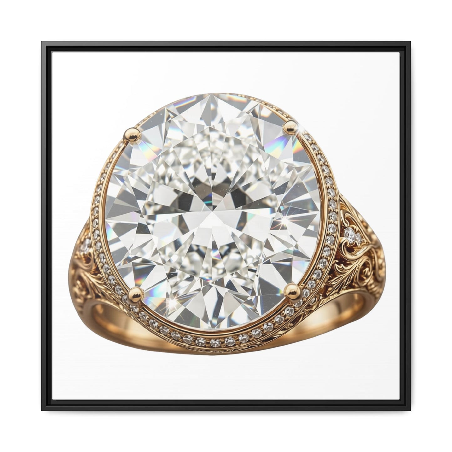 Brilliant Cut Ring Canvas Print