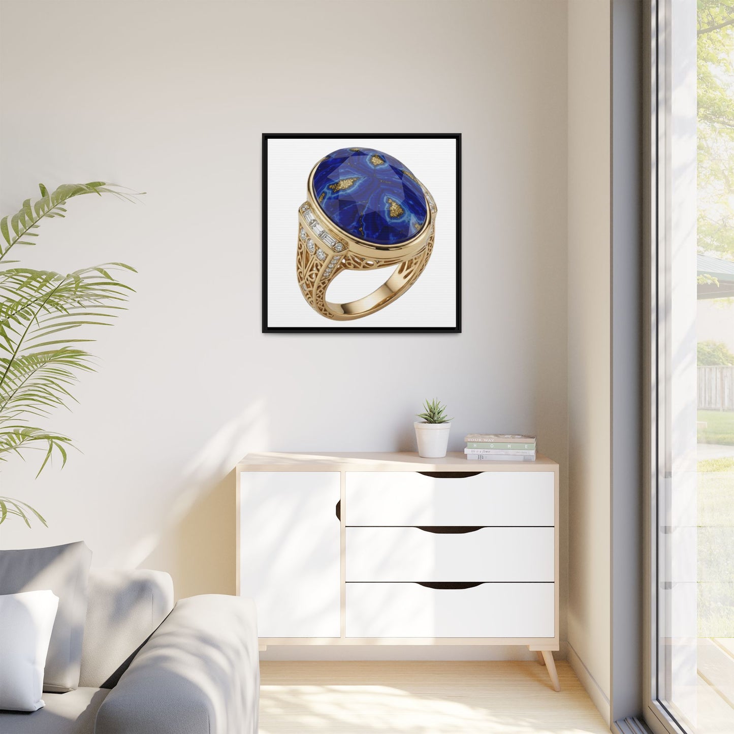 Lapis Ivory Focus Canvas