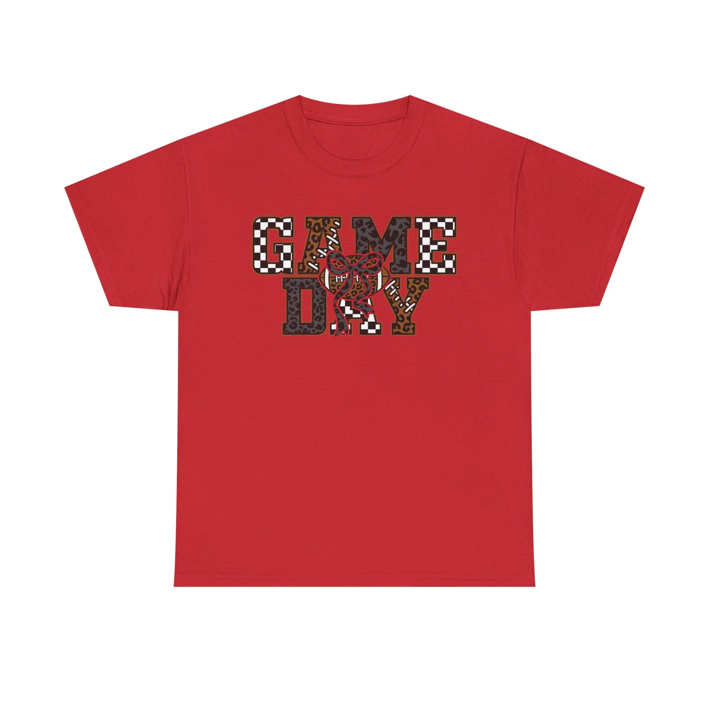 Game Day Leopard Football T-Shirt