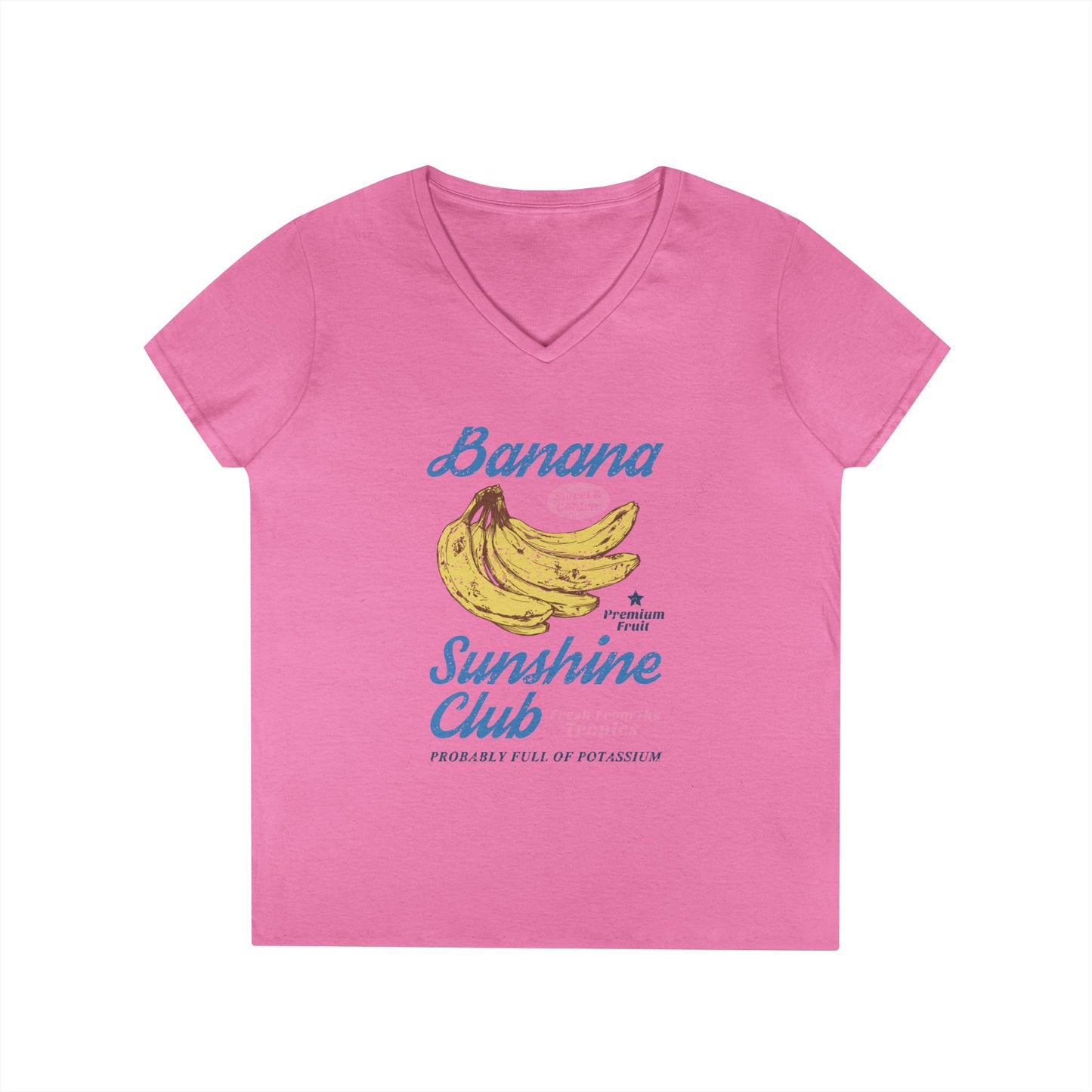 Banana Sunshine Club Women's V-Neck Tee