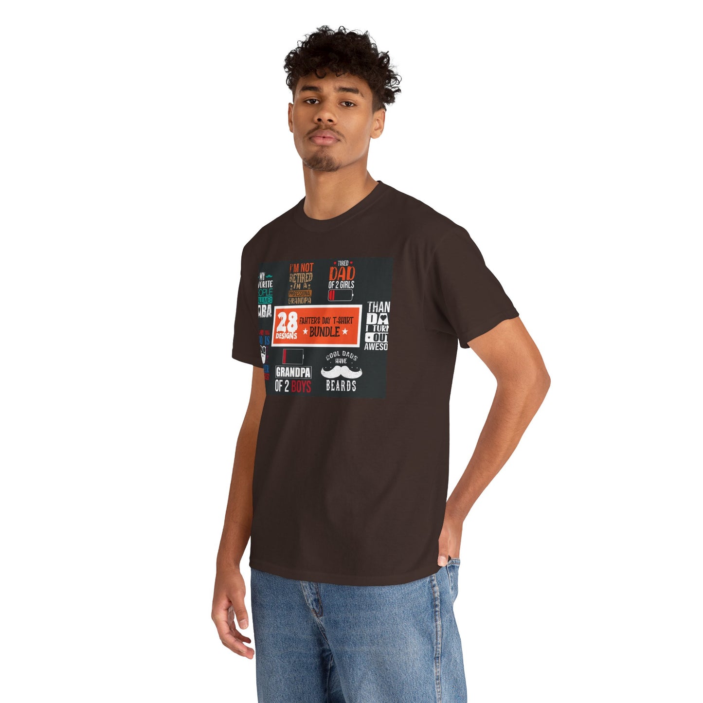Proud Grandpa of 2 Boys Graphic Tee