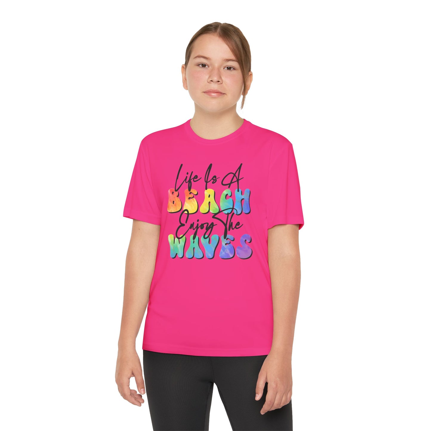 Youth Beach Waves Graphic Tee