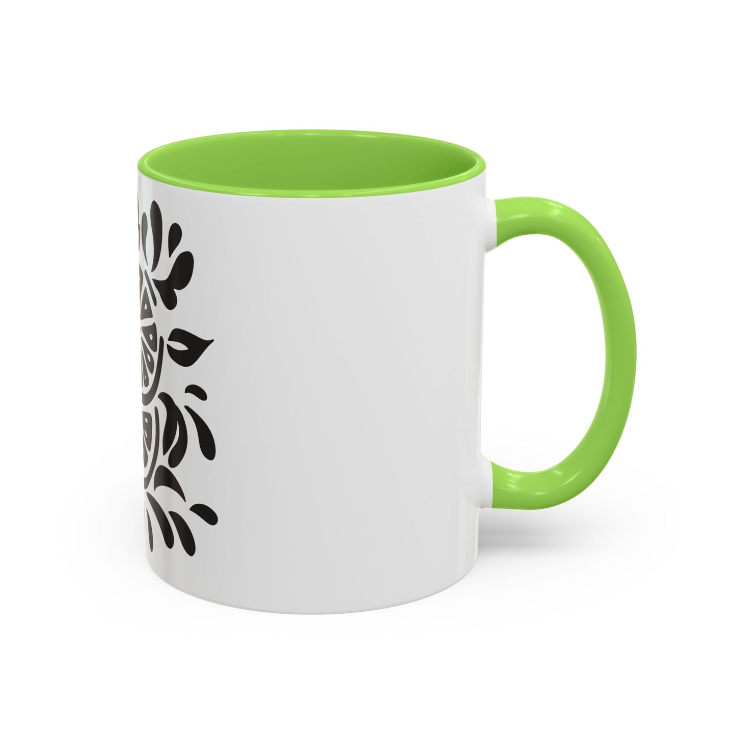 Monochrome Citrus Accent Mug