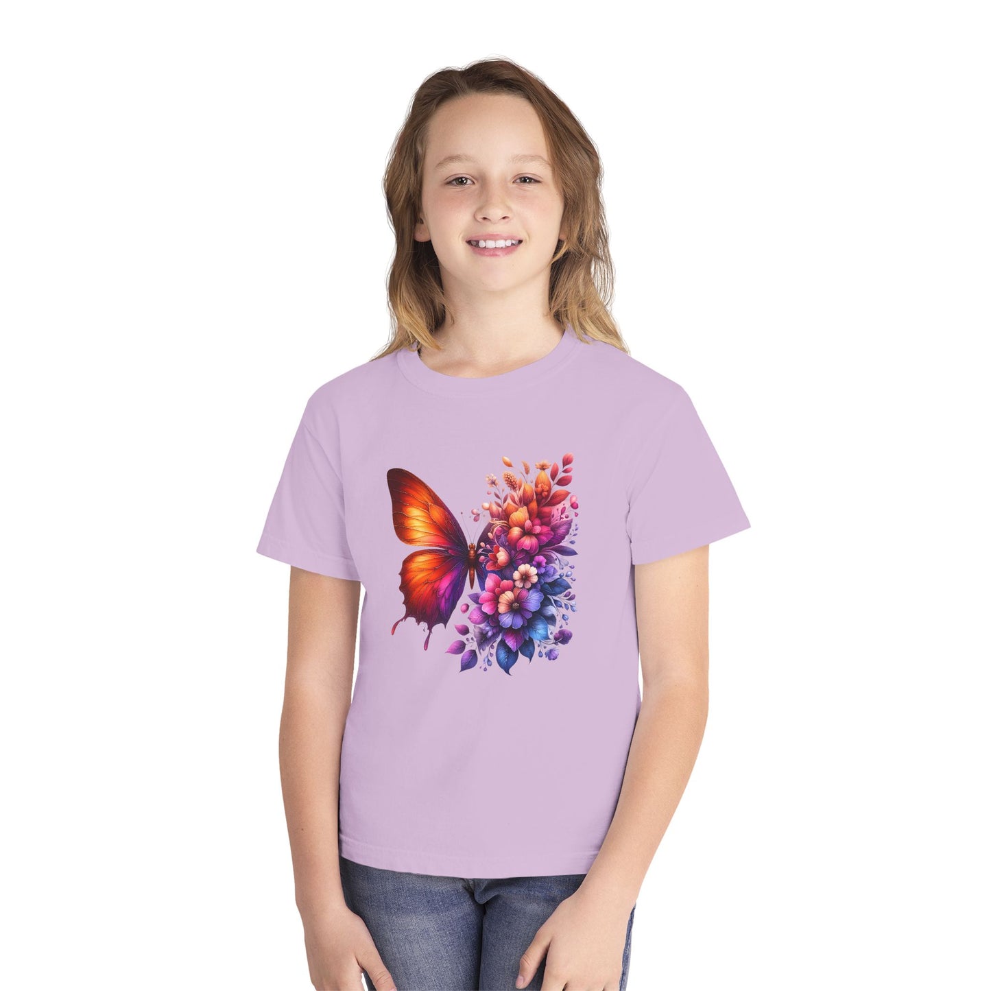 Butterfly Floral Youth T-Shirt
