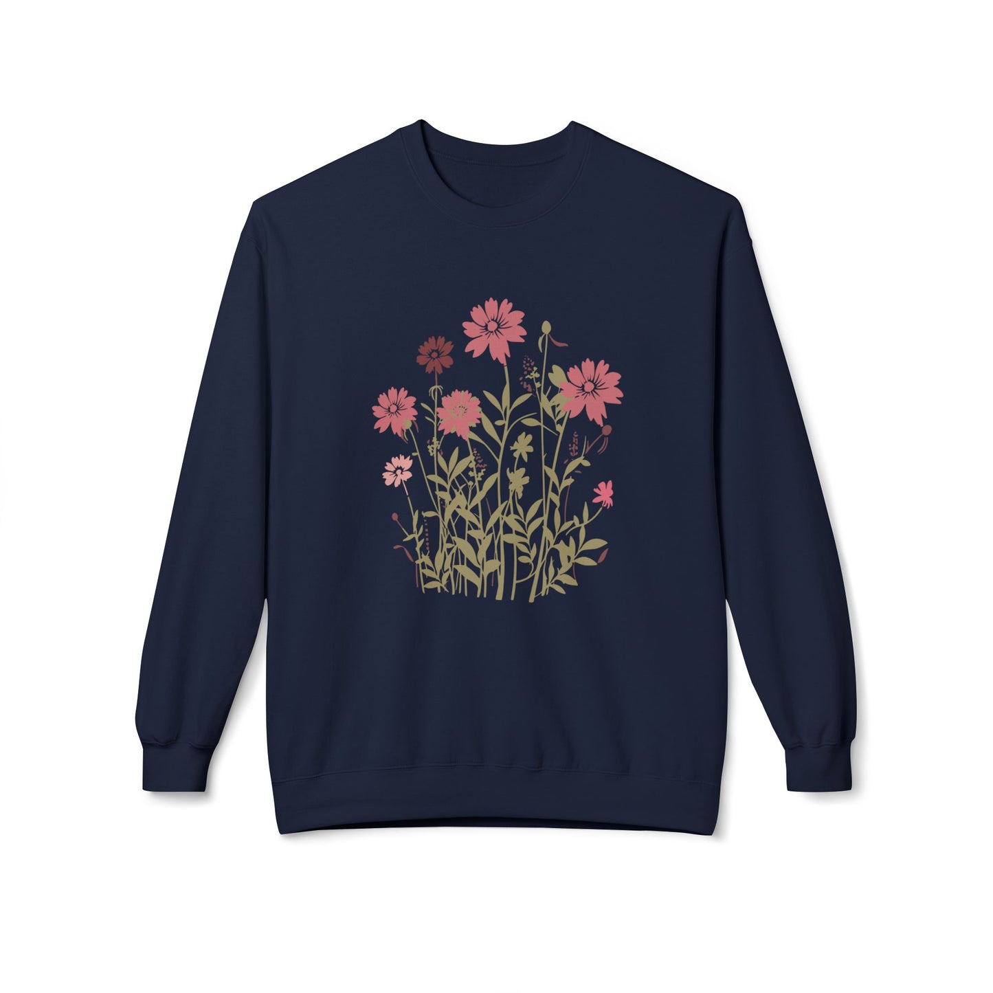 Wildflower Garden Graphic Crewneck Sweatshirt