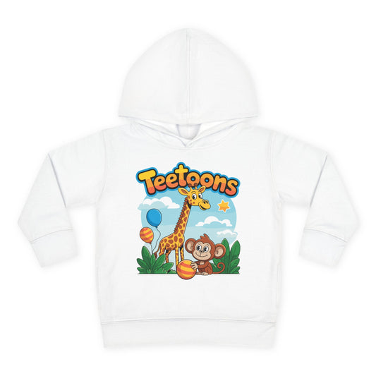 Giraffe and Monkey Toddler Pullover Hoodie