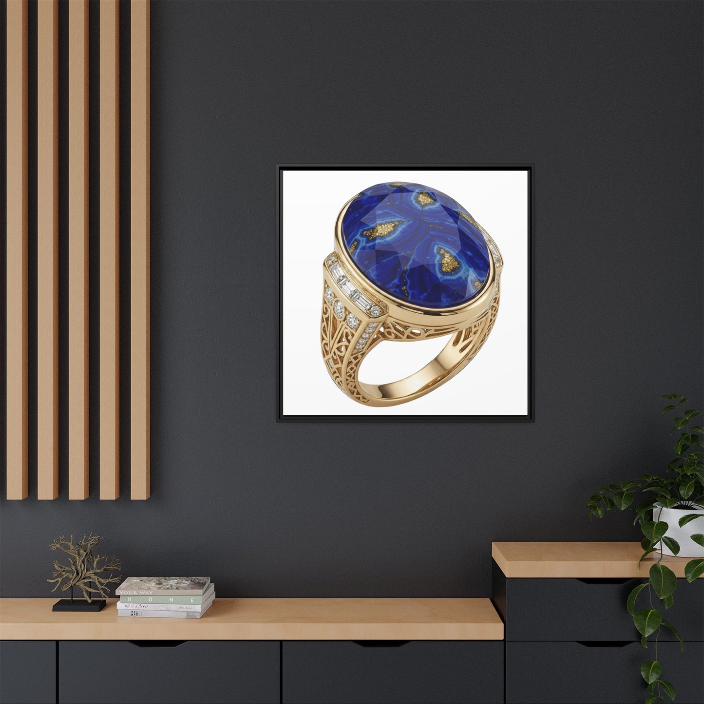 Lapis Ivory Focus Canvas