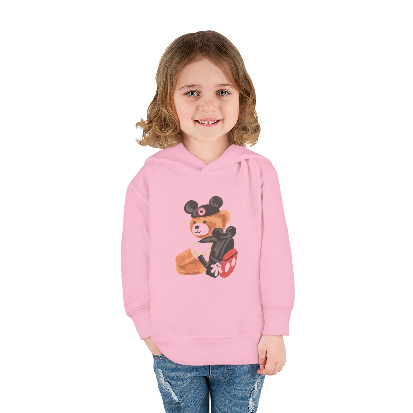 Playful Teddy Bear Toddler Pullover Hoodie