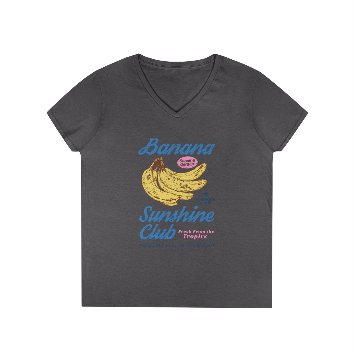 Banana Sunshine Club Women's V-Neck Tee
