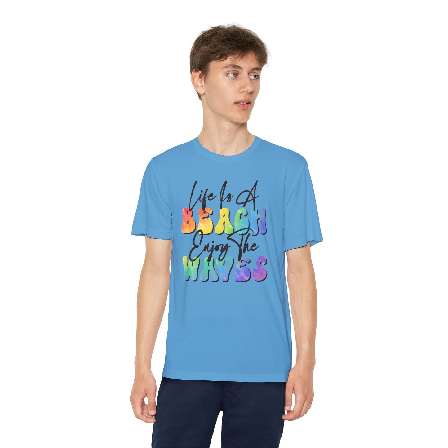 Youth Beach Waves Graphic Tee