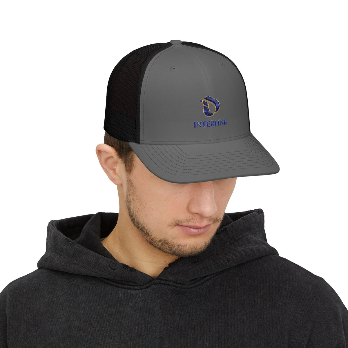 Sapphire Crest Interlink Mesh-Back Snapback Cap