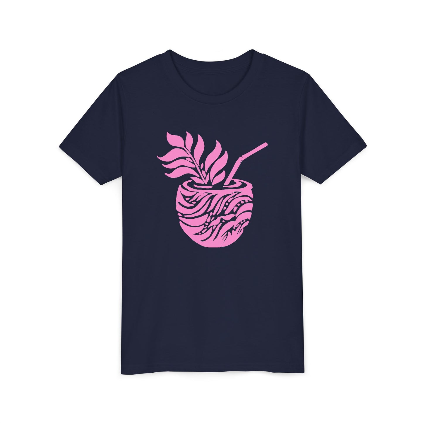 Youth Pink Aloha Drink Tee